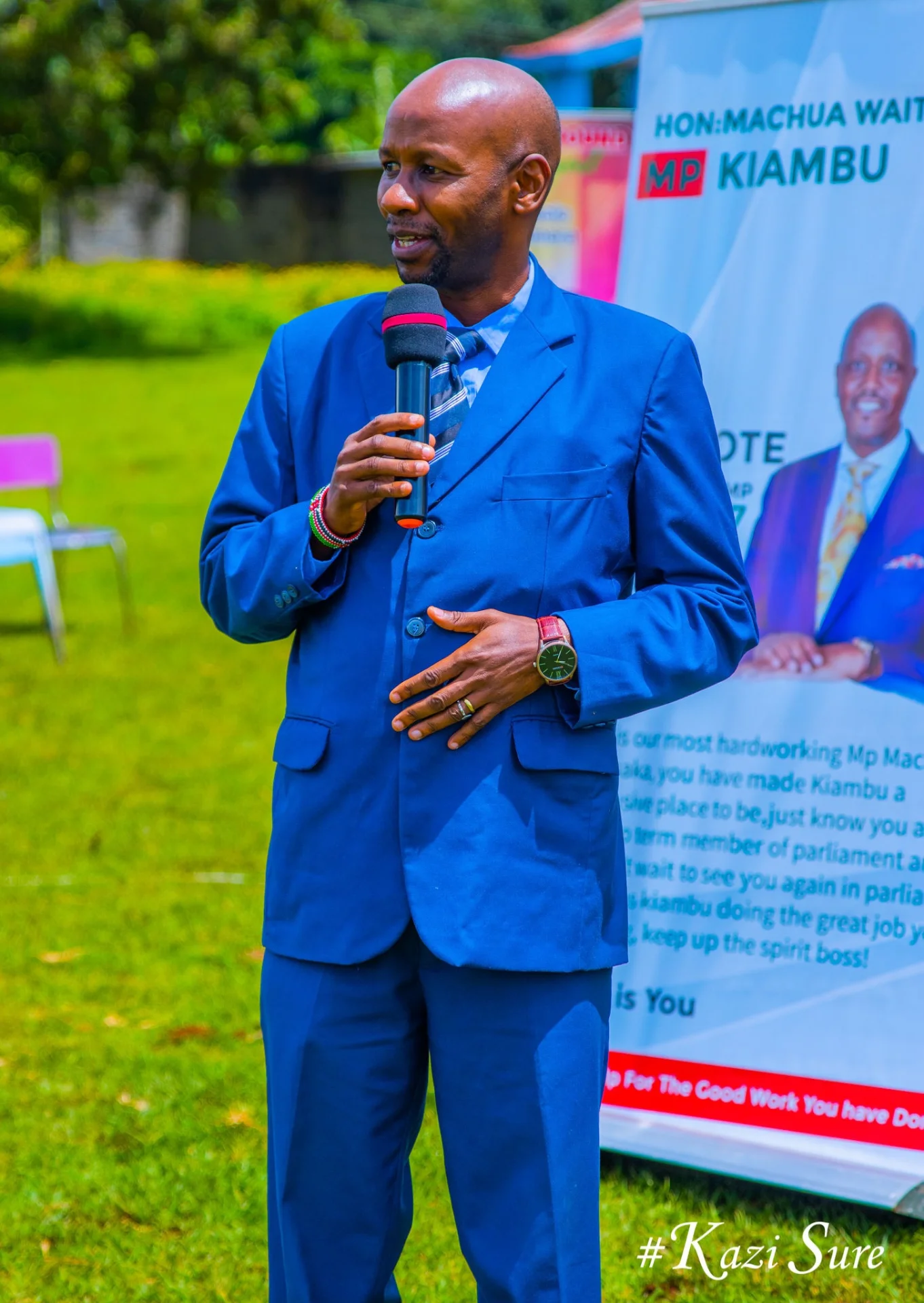 Principal making speech